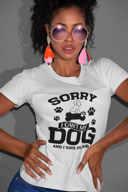 210 - I Can't My Dog - T-shirt