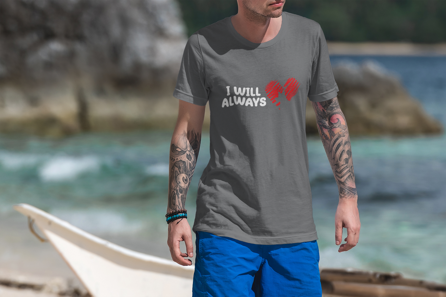 218 - Always Love Dogs - T-shirt