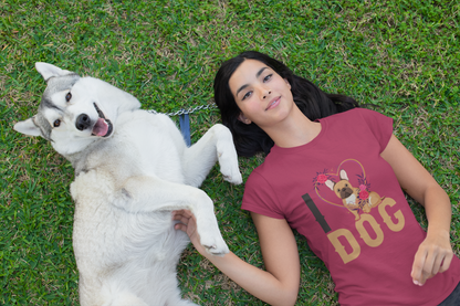 202 - I Love Dog - T-shirt