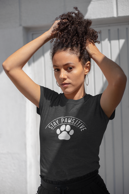 221 - Stay Pawsitive - T-shirt