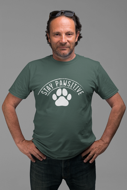 221 - Stay Pawsitive - T-shirt