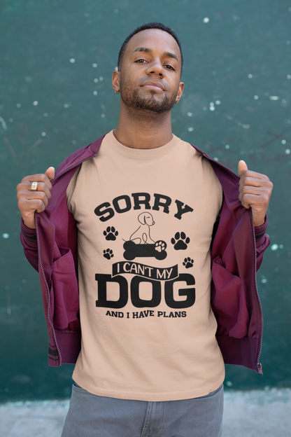 210 - I Can't My Dog - T-shirt