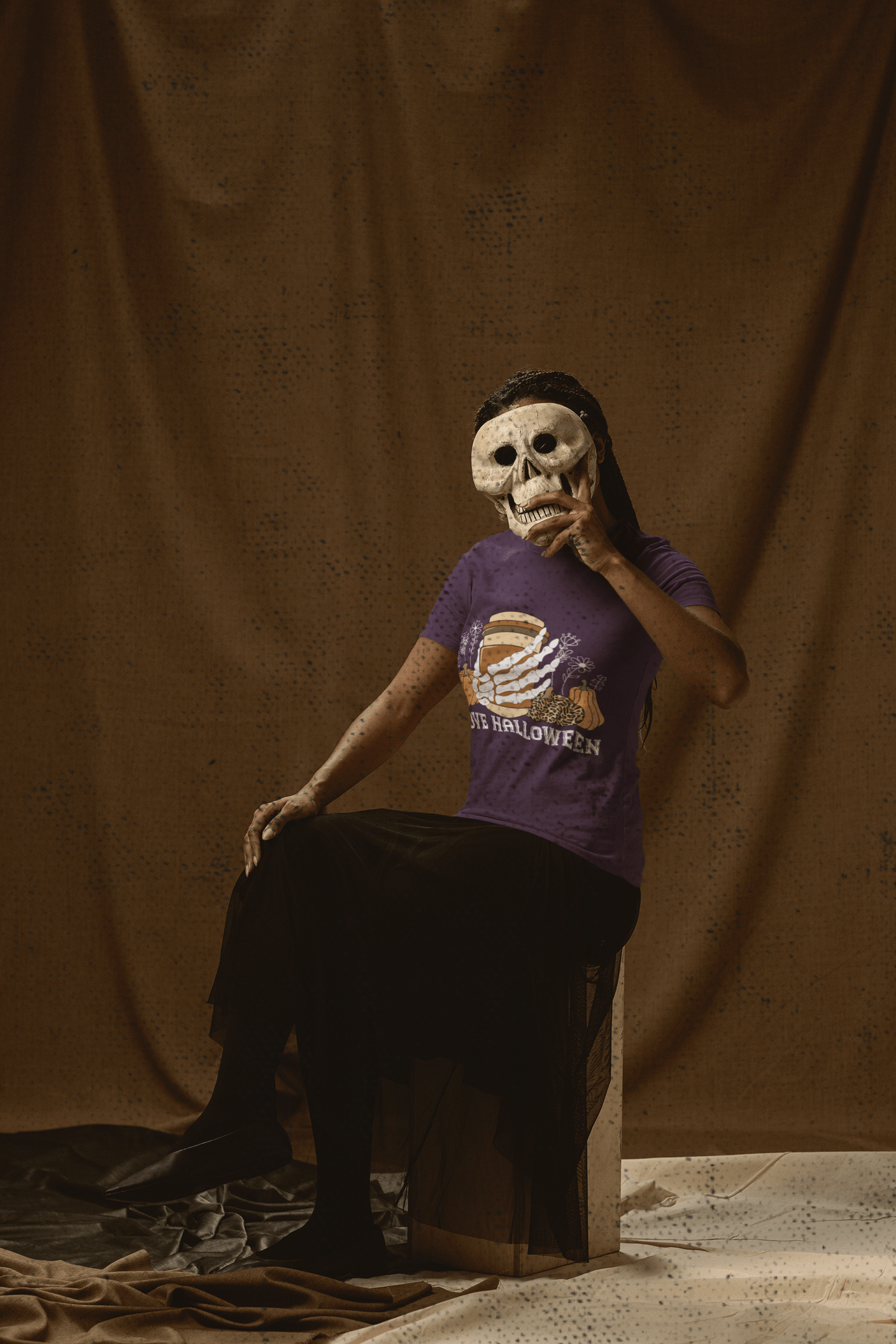 purple Halloween Dog Tees for humans