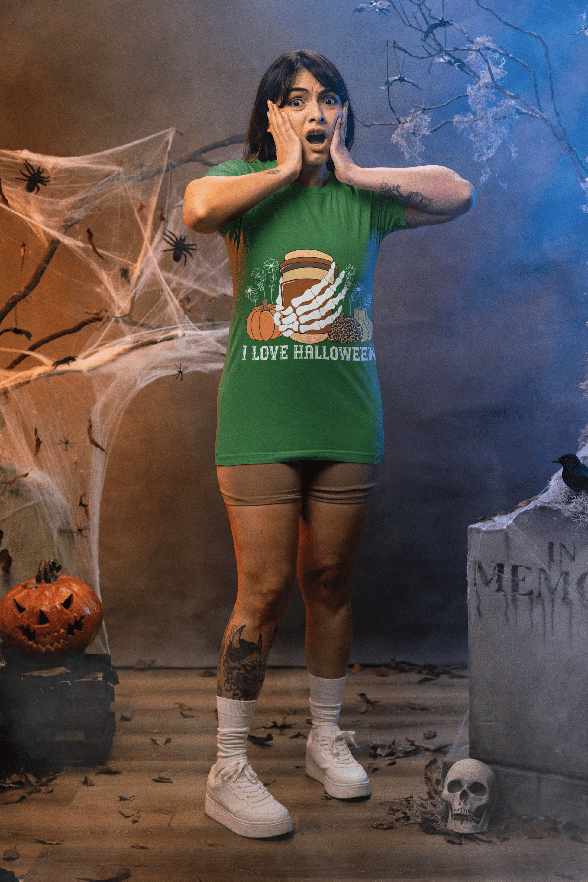 Turf green Halloween Dog Tshirts for humans