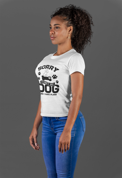 210 - I Can't My Dog - T-shirt