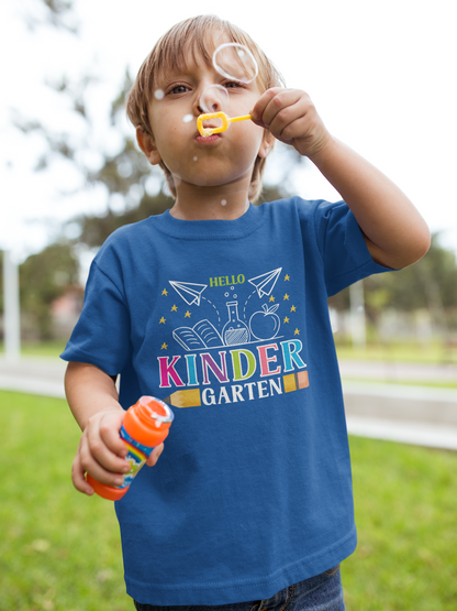 B2.1 - Kids Heavy Cotton™ Tee  - Hello Kindergarten 11