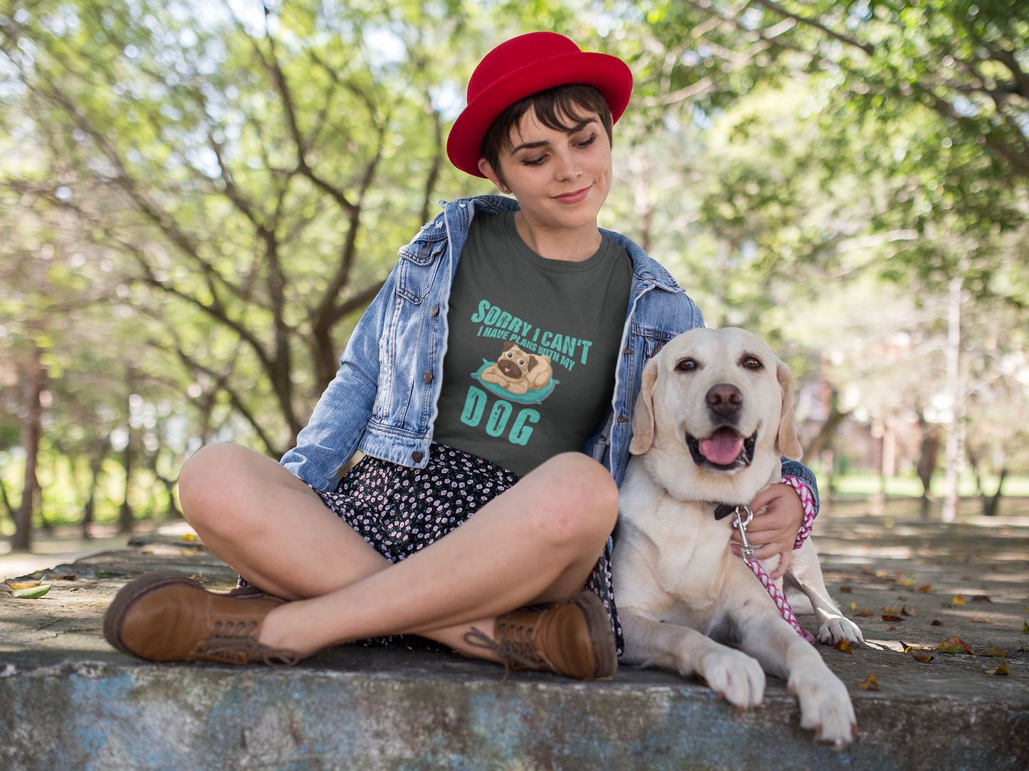 249 - Plans With My Dog - T-shirt