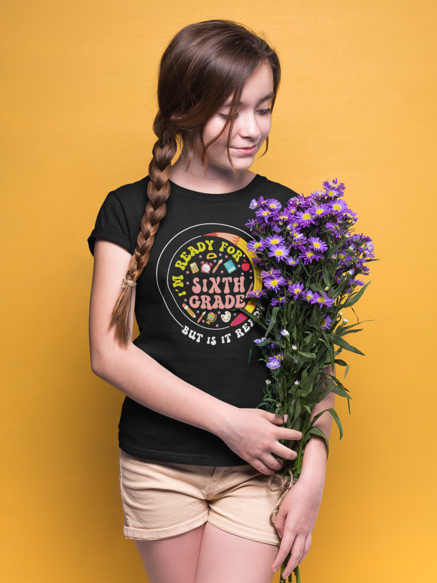 B3.10 - Kids Heavy Cotton™ Tee  - I'm Ready For 6th Grade