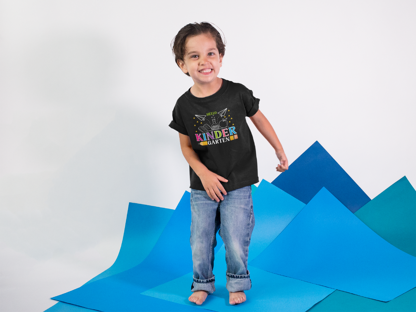 B2.1 - Kids Heavy Cotton™ Tee  - Hello Kindergarten 11