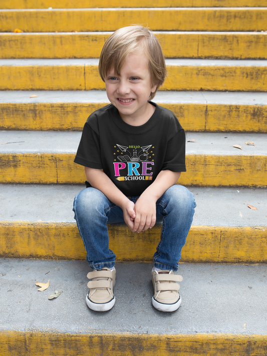 B2.2 - Kids Heavy Cotton™ Tee  - Hello Pre School 12