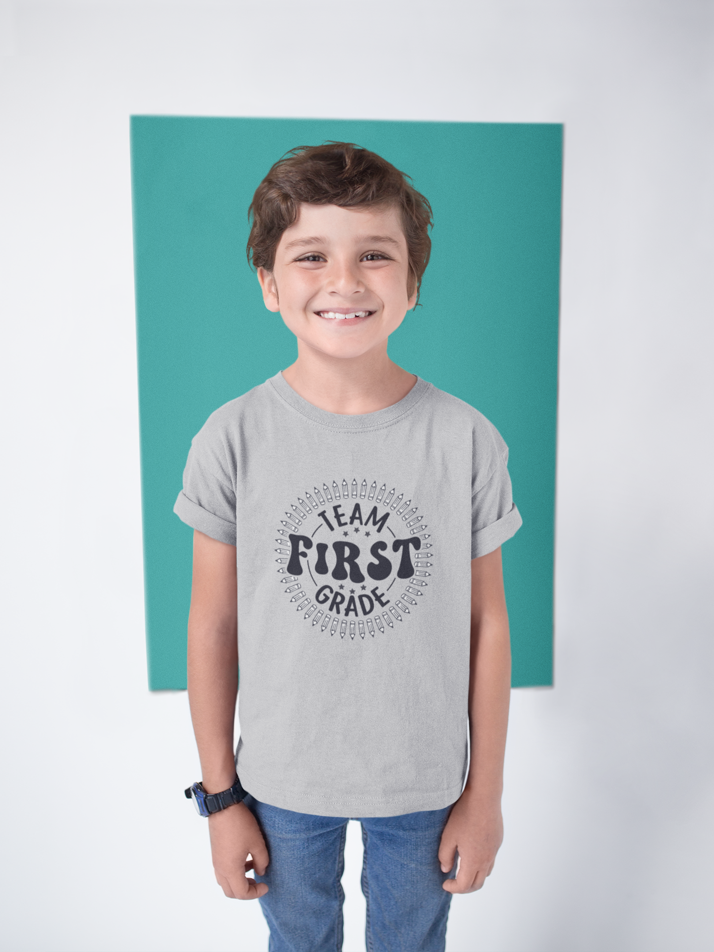 B1.3 - Kids Heavy Cotton™ Tee - Team First School Grade