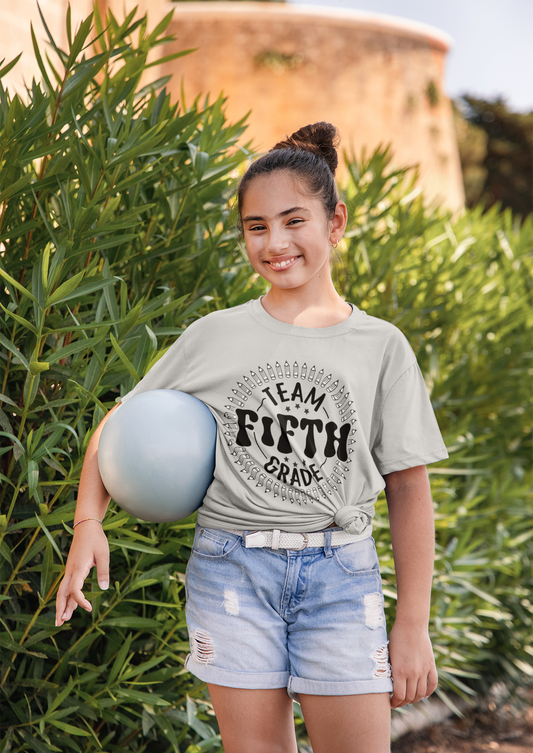 B1.7 - Kids Heavy Cotton™ Tee - Team Fifth School Grade