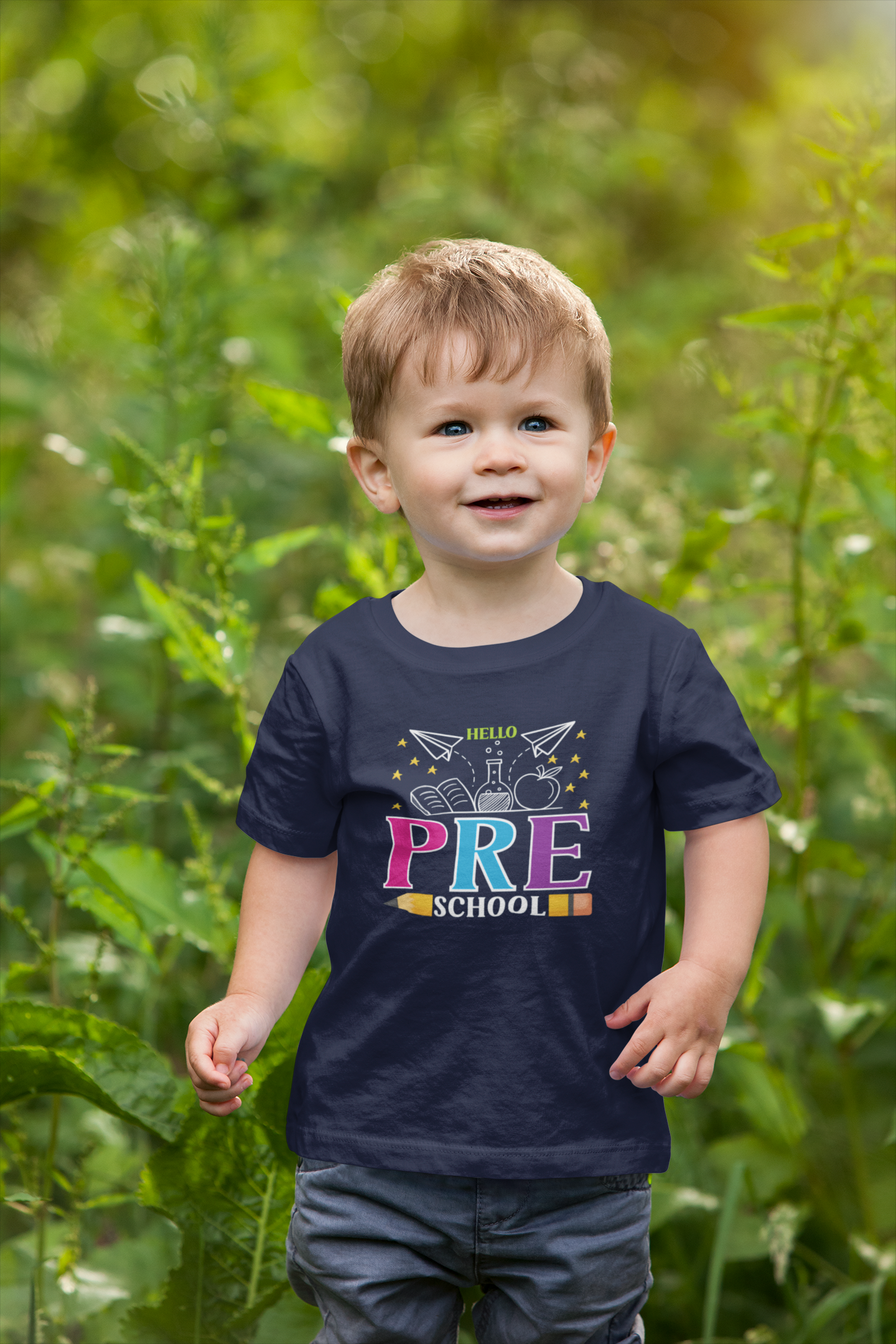 B2.2 - Kids Heavy Cotton™ Tee  - Hello Pre School 12