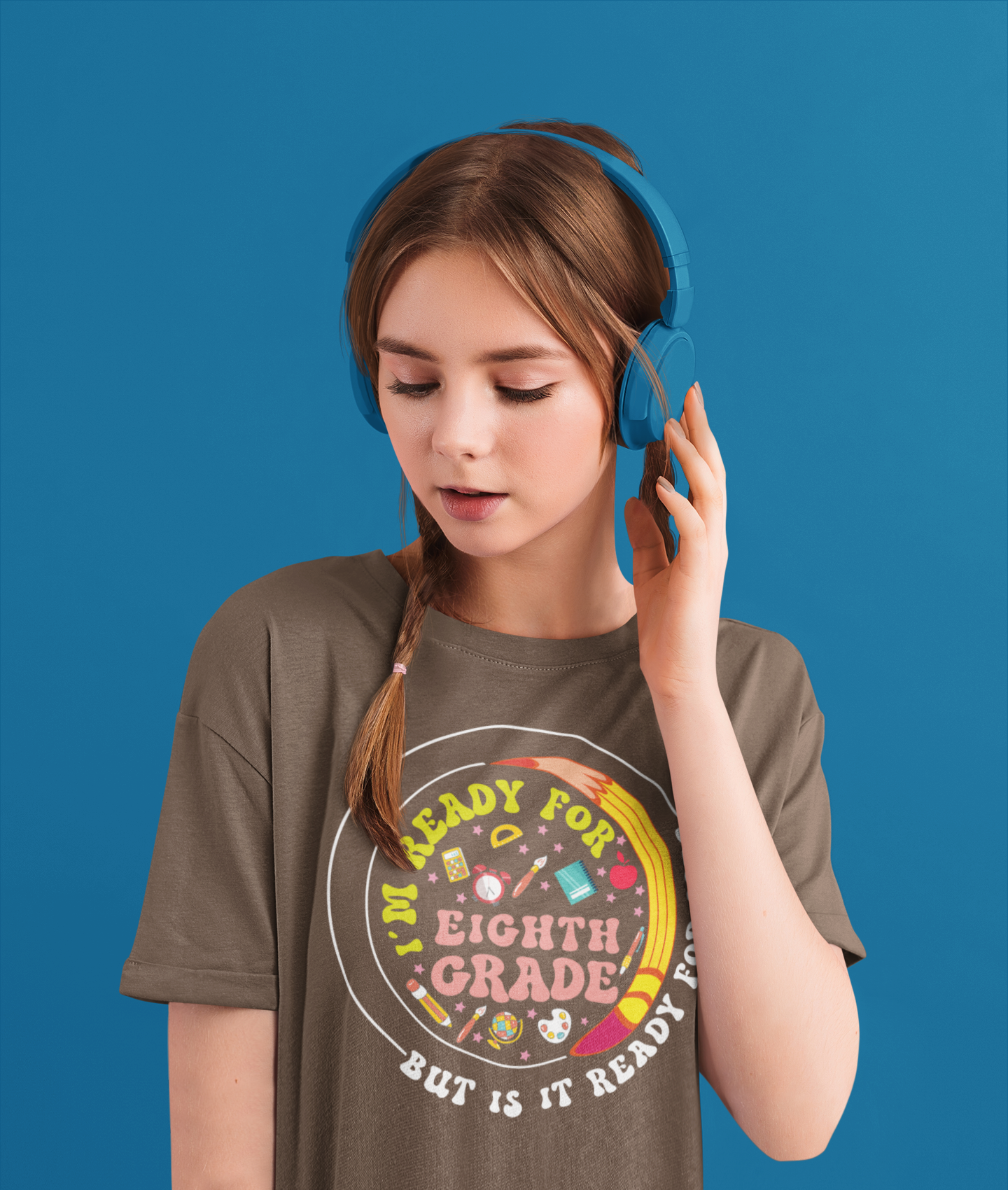 B3.1 - Kids Heavy Cotton™ Tee  - I'm Ready For 8th Grade