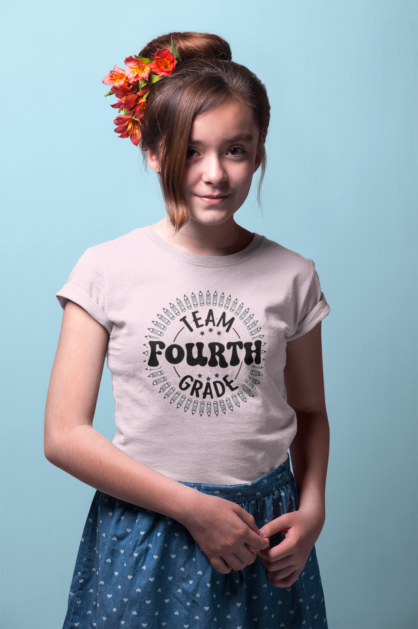 B1.6 - Kids Heavy Cotton™ Tee - Team Fourth School Grade