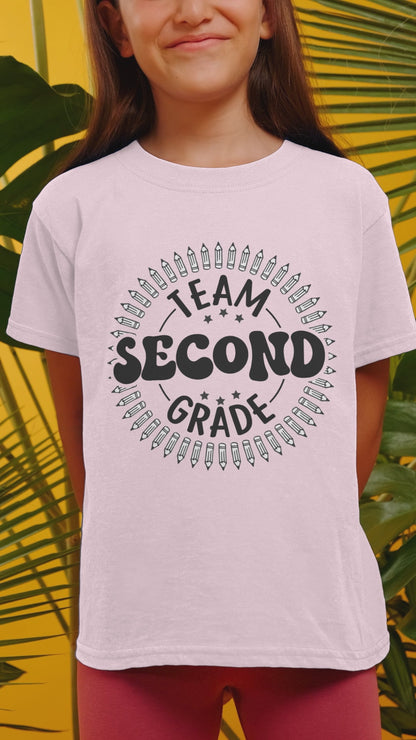 B1.4 - Kids Heavy Cotton™ Tee - Team Second School Grade