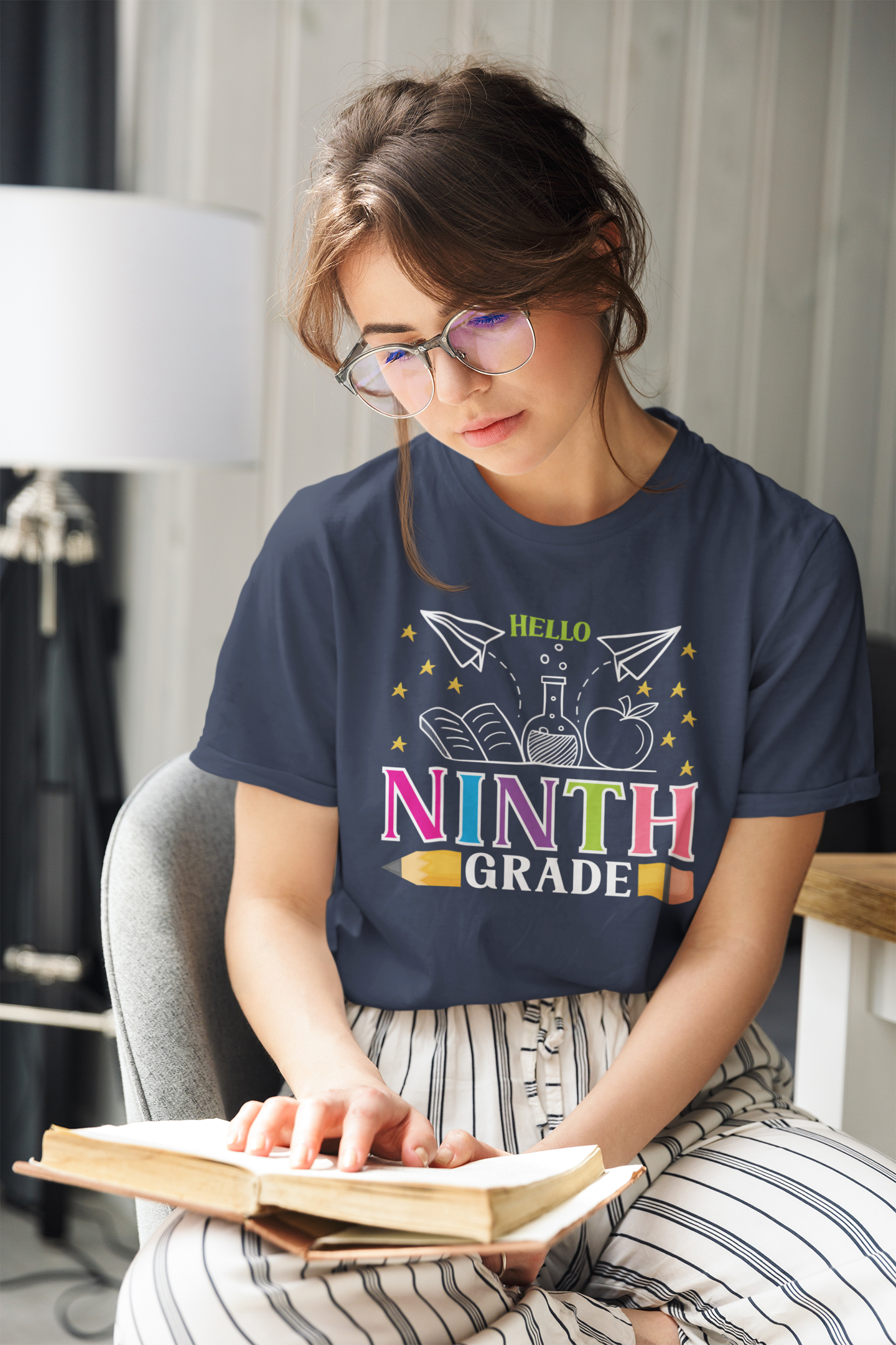 B2.11 - Kids Heavy Cotton™ Tee  - Hello School Grade 09