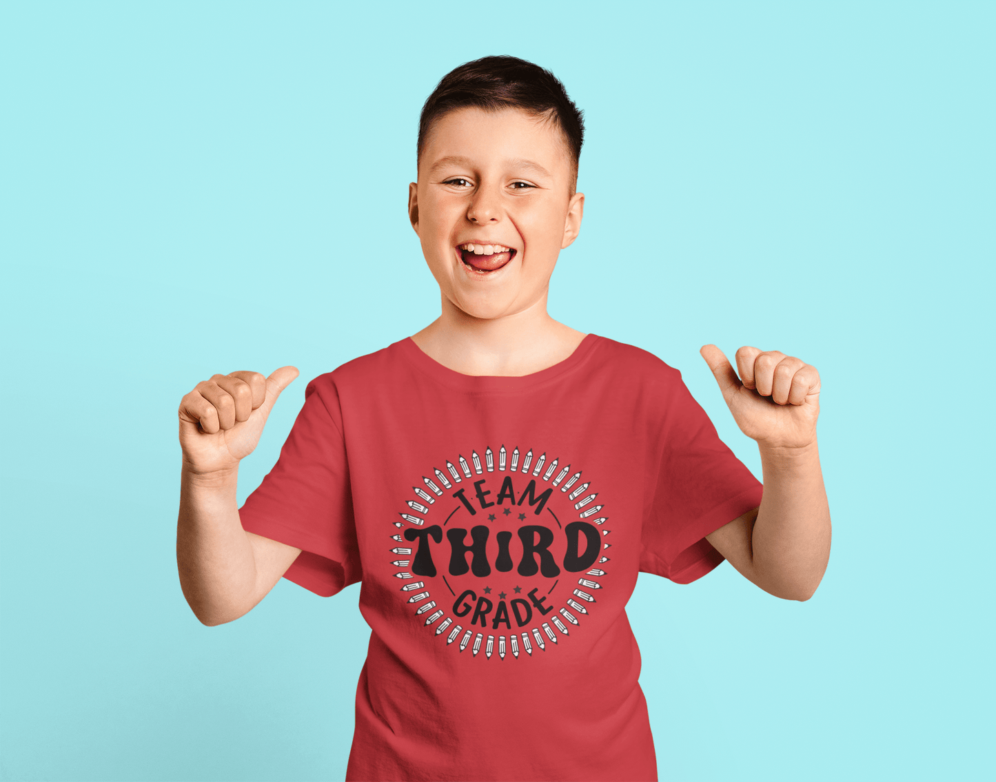 B1.5 - Kids Heavy Cotton™ Tee - Team Third School Grade