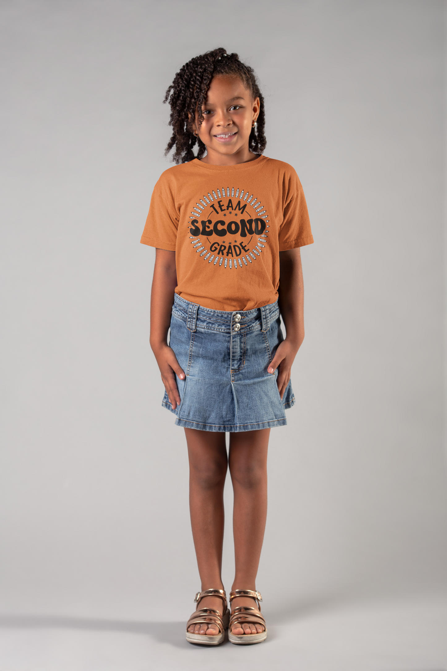 B1.4 - Kids Heavy Cotton™ Tee - Team Second School Grade