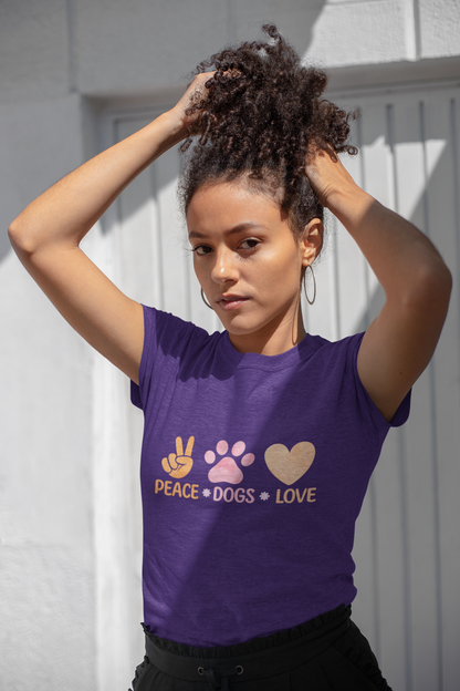 225 - Peace Dogs Love - T-shirt