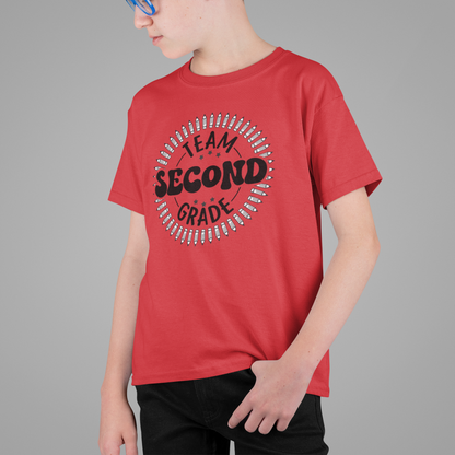 B1.4 - Kids Heavy Cotton™ Tee - Team Second School Grade