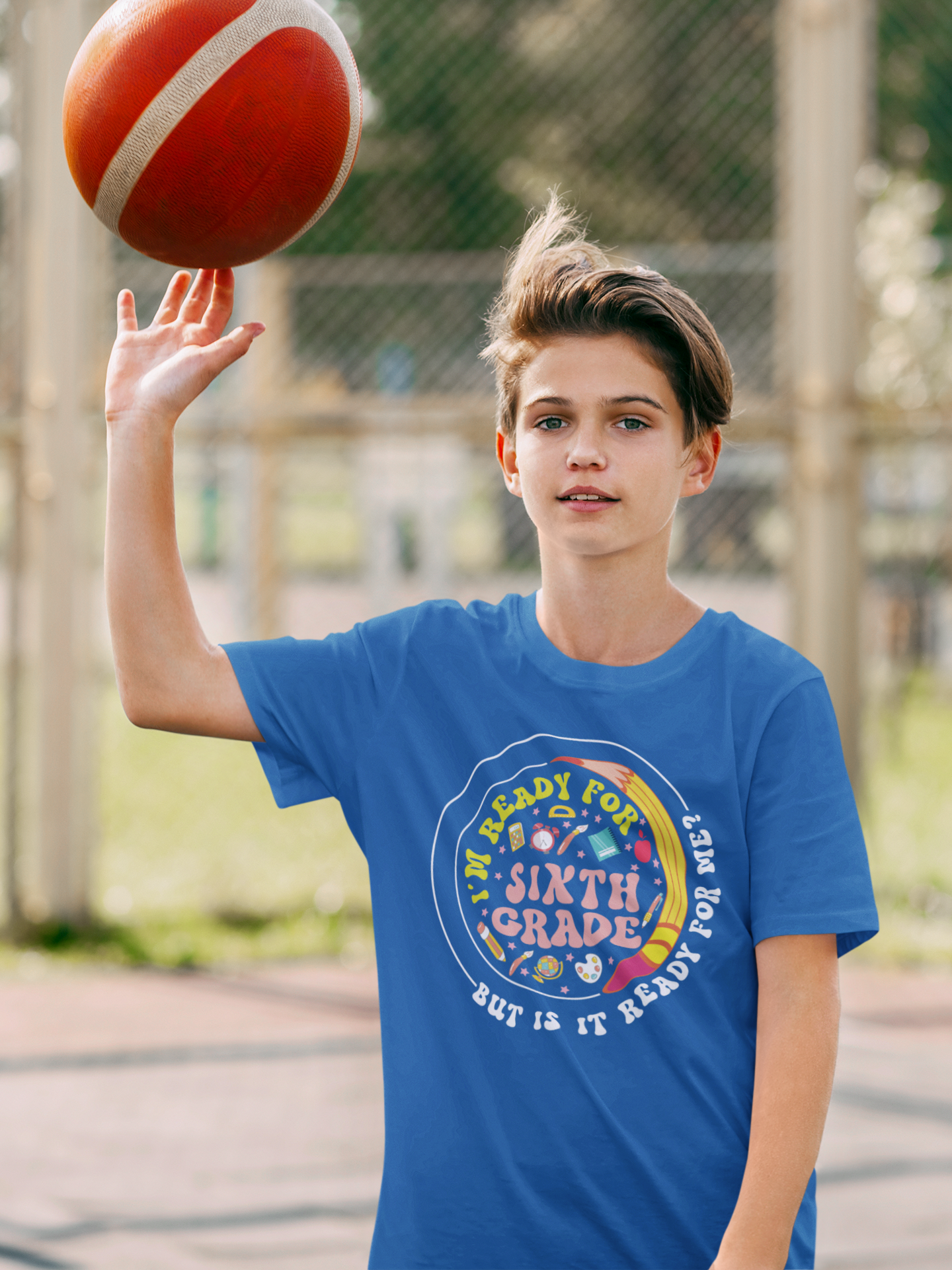 B3.10 - Kids Heavy Cotton™ Tee  - I'm Ready For 6th Grade