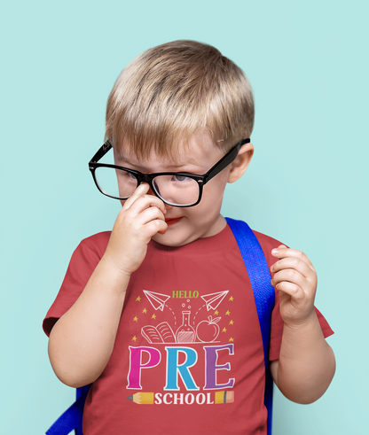 B2.2 - Kids Heavy Cotton™ Tee  - Hello Pre School 12