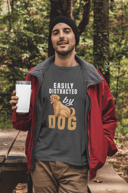 248 - Distracted By Dog - T-shirt