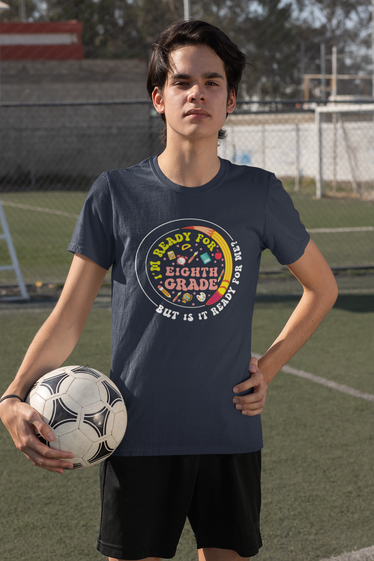 B3.1 - Kids Heavy Cotton™ Tee  - I'm Ready For 8th Grade