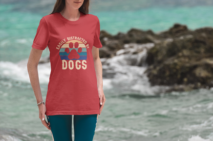 227 - Distracted By Dogs - T-shirt