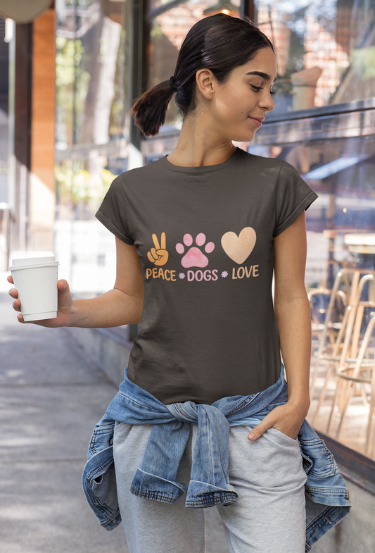 225 - Peace Dogs Love - T-shirt