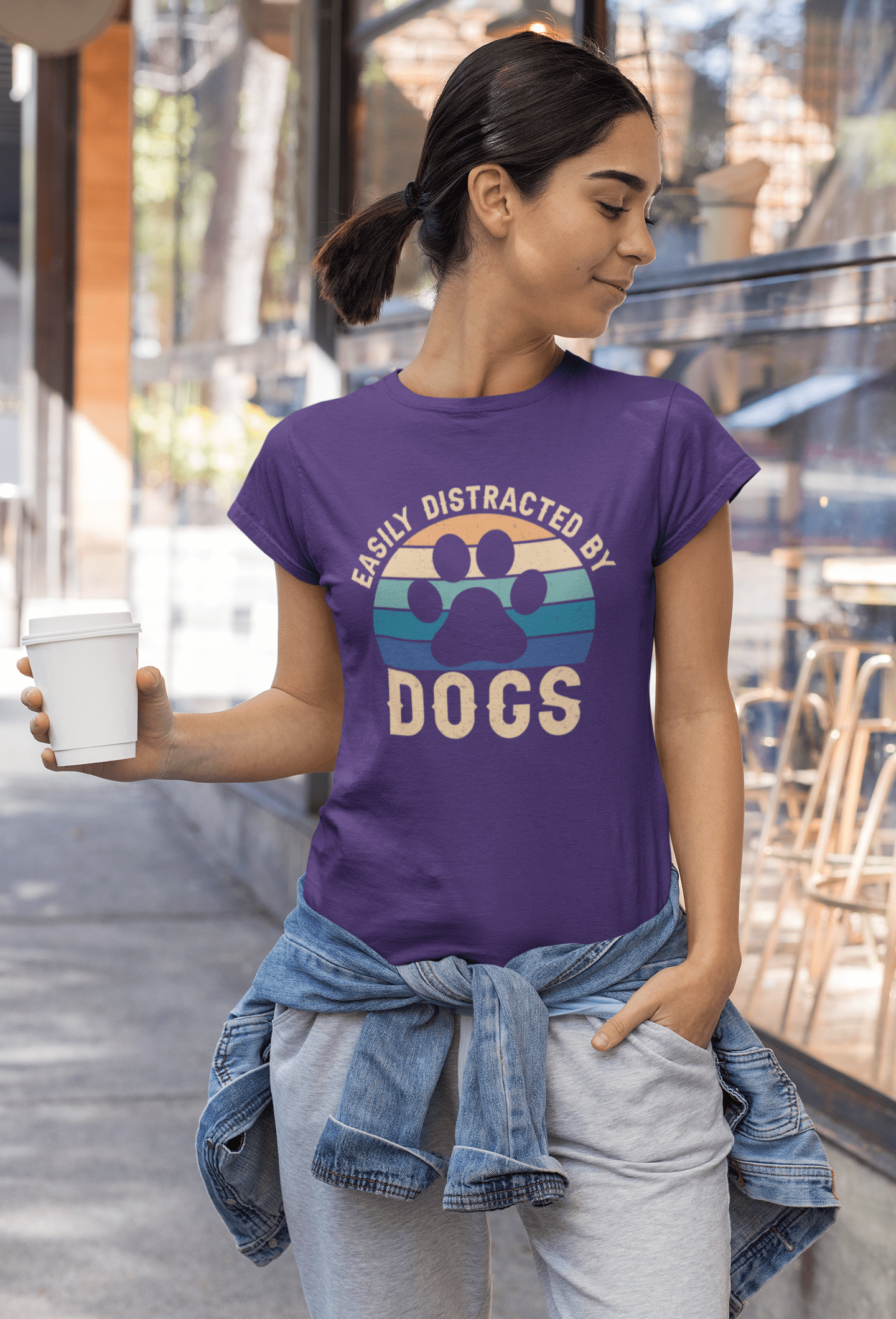 227 - Distracted By Dogs - T-shirt