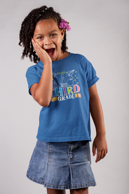 B2.5 - Kids Heavy Cotton™ Tee  - Hello School Grade 03