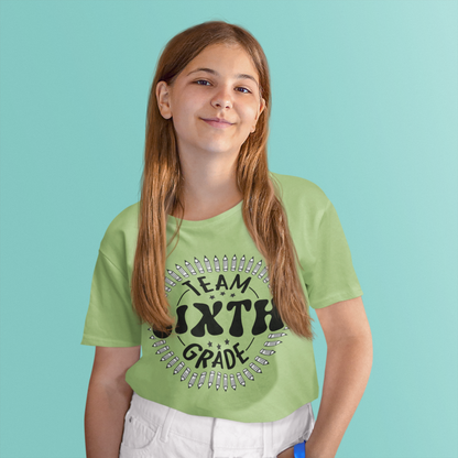 B1.8 - Kids Heavy Cotton™ Tee - Team Sixth School Grade