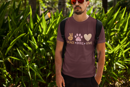 225 - Peace Dogs Love - T-shirt