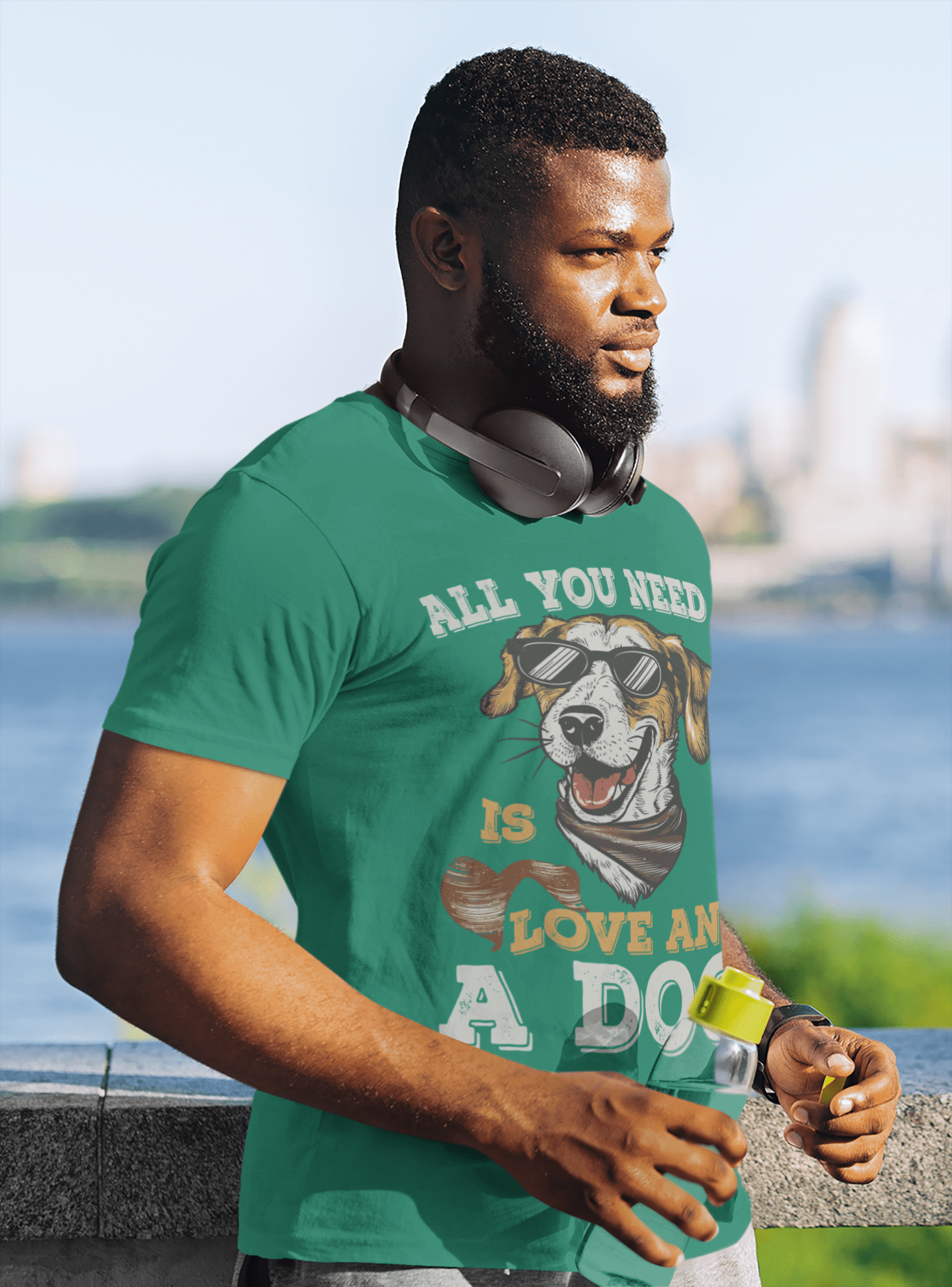 152 - Love and A Dog - T-shirt