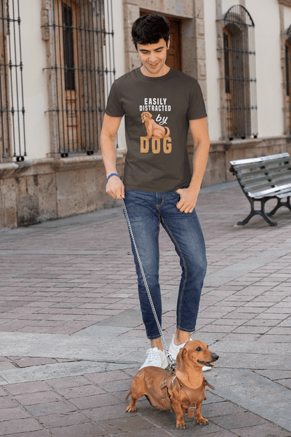 248 - Distracted By Dog - T-shirt