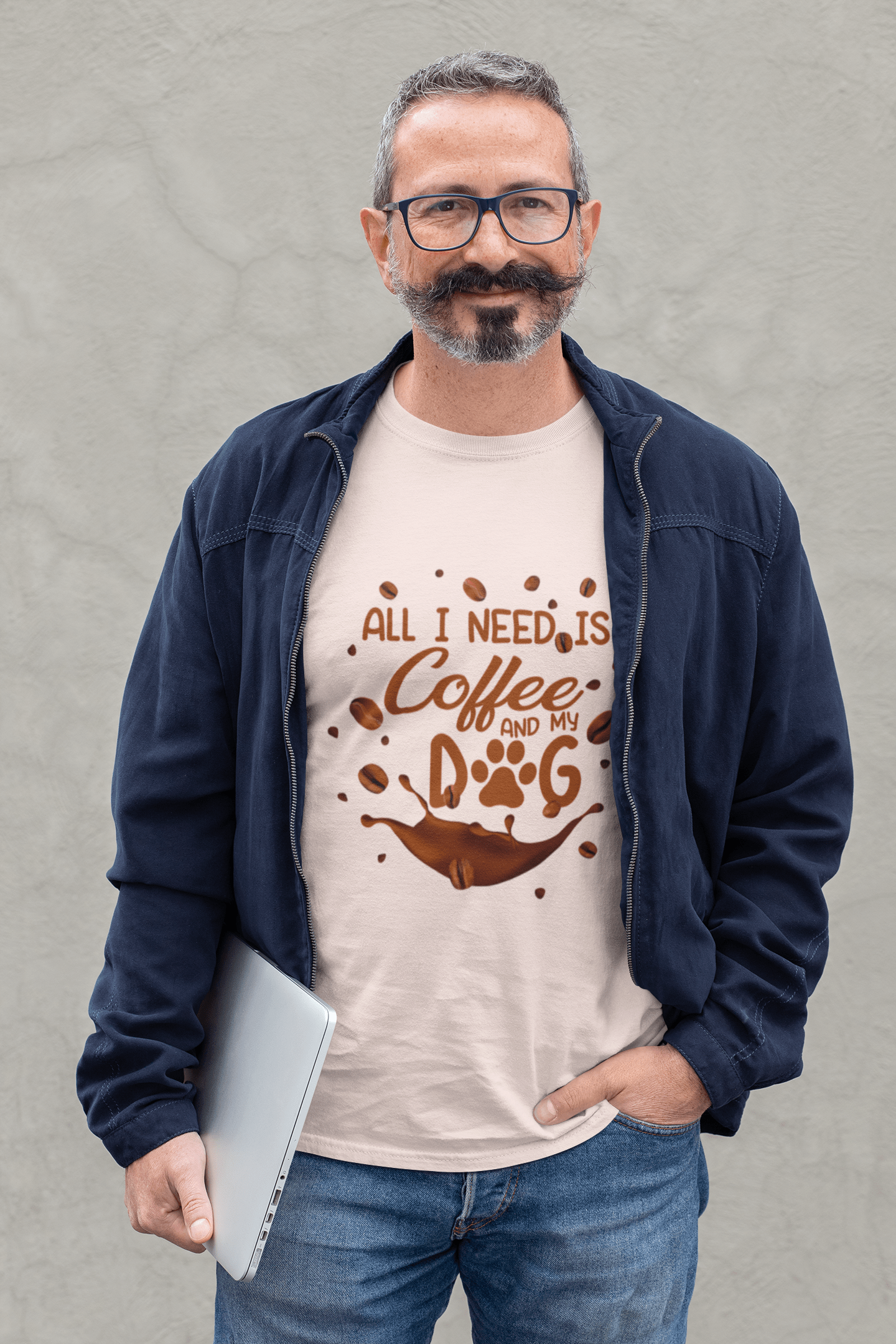 233 - Coffee and My Dog - T-shirt