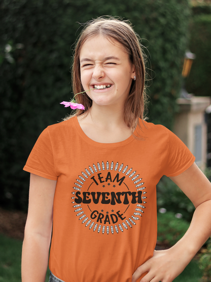 B1.9 - Kids Heavy Cotton™ Tee - Team Seventh School Grade