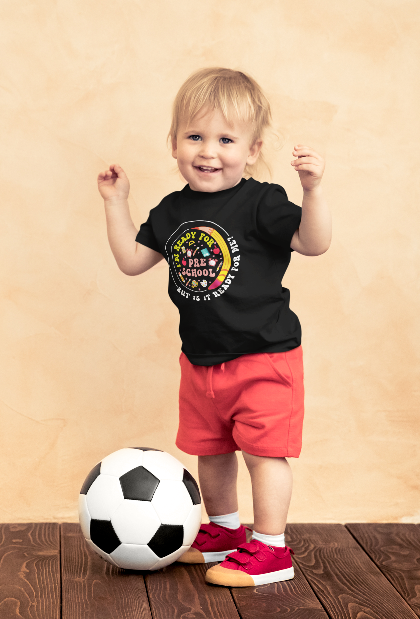 Kids Cotton Tshirt  - I'm Ready For Pre School