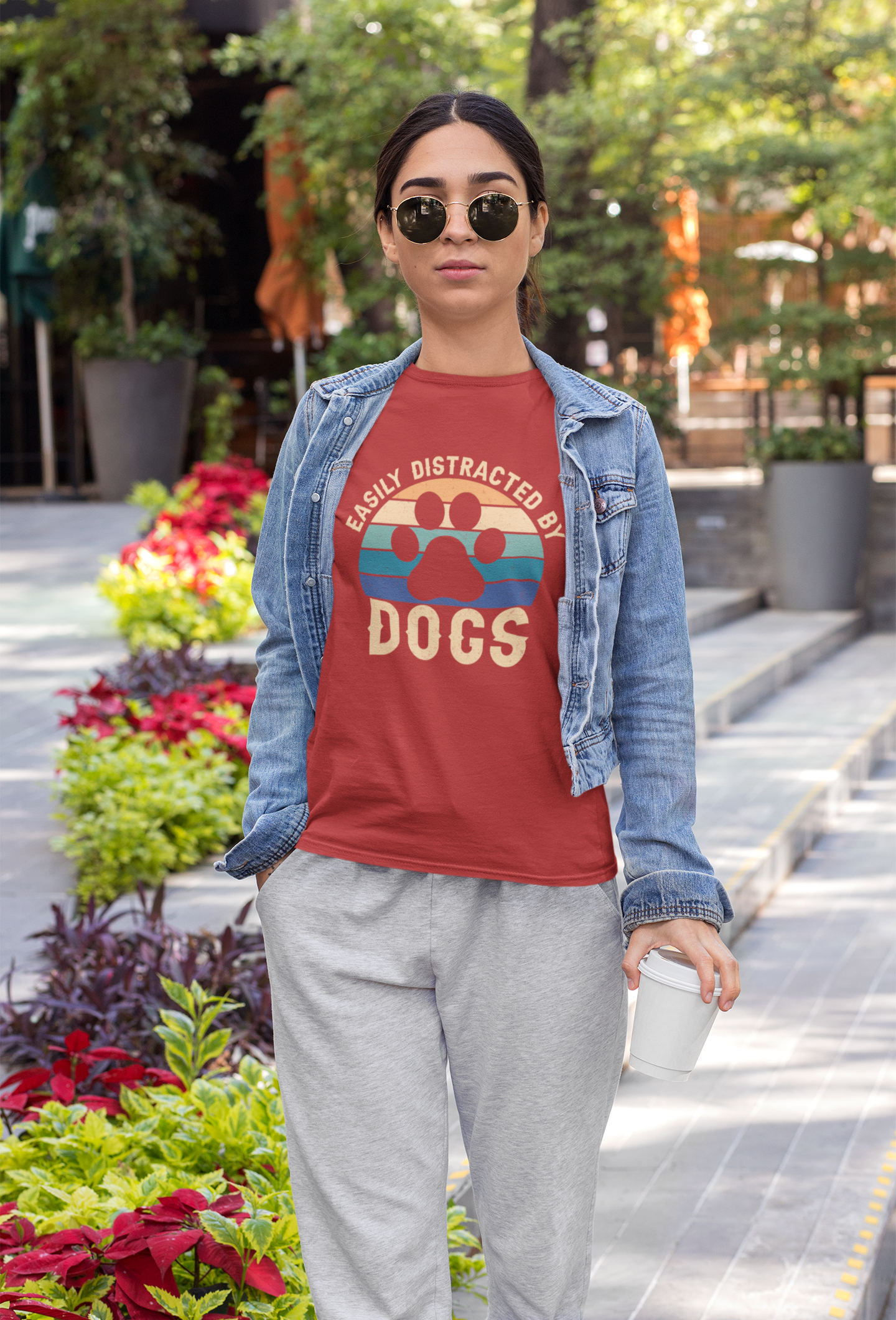 227 - Distracted By Dogs - T-shirt