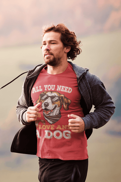 152 - Love and A Dog - T-shirt